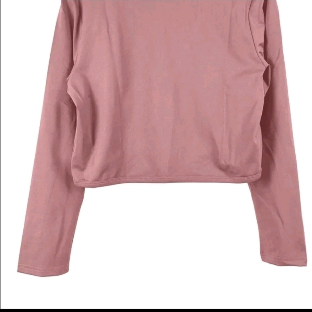 NWT, Sz. S, pink, open front, long-sleeved, cropped, jacket - Picture 6 of 13